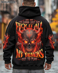 LET MY DEMONS OUT TO PLAY ALL OVER PRINT - TYTD1408252