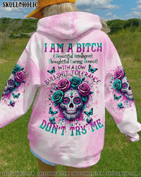 I'M A B DON'T TRY ME SUGAR SKULL ALL OVER PRINT - TLNO2810231