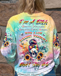 I'M A B DON'T TRY ME SUNFLOWER MESSY BUN ALL OVER PRINT - TLTW0211233