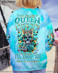 TREAT ME LIKE A QUEEN CHRISTMAS ALL OVER PRINT - TLNZ2410232