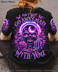 TAKE THIS WITH YOU FLORAL SKULL ALL OVER PRINT - TLNO2211232