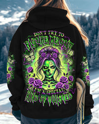 DON'T TRY TO FIGURE ME OUT SKULL ALL OVER PRINT - YHLT1912241