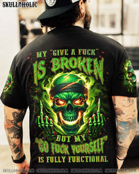 MY GIVE A F IS BROKEN MAD SKULL ALL OVER PRINT - YHLN1803243