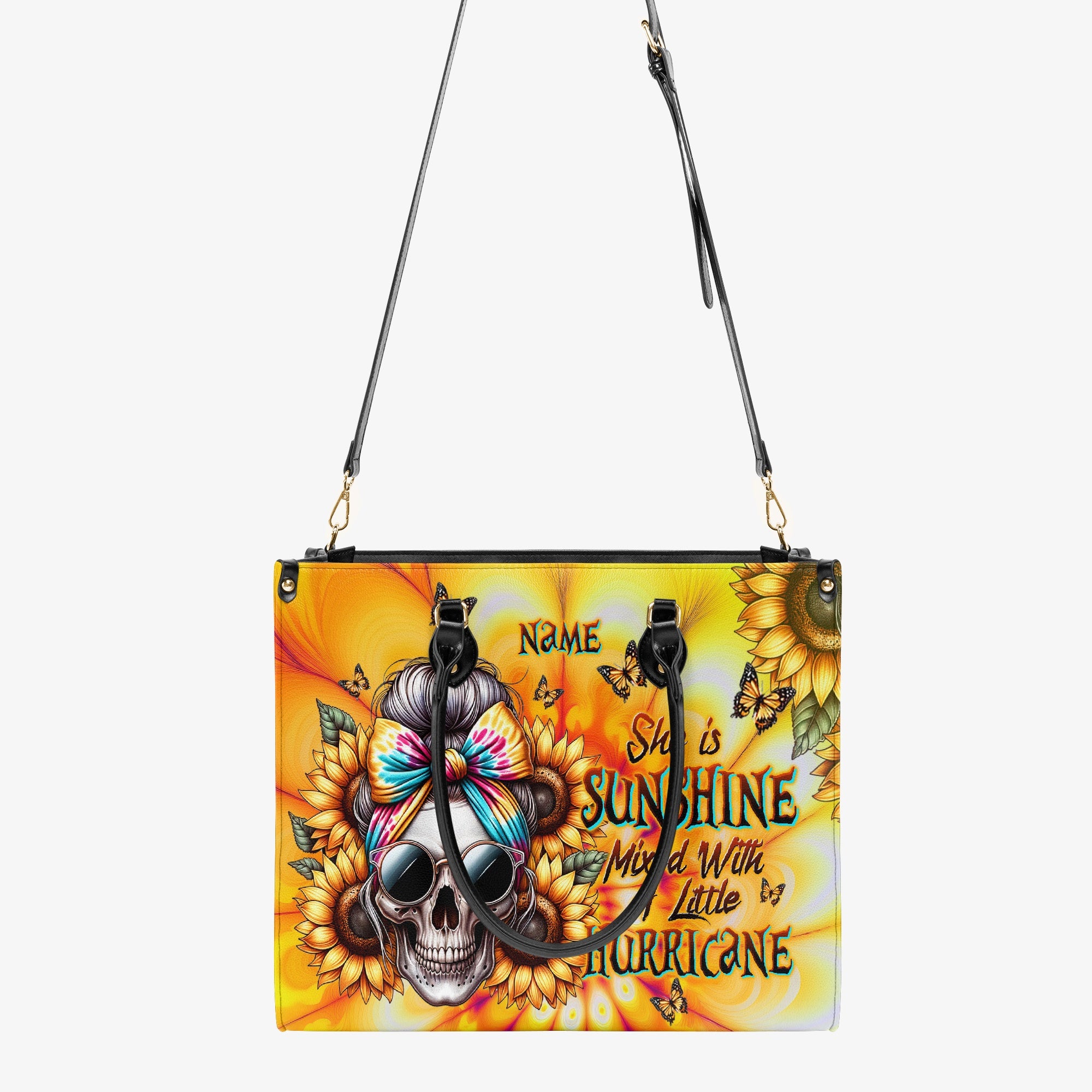 SHE IS SUNSHINE SKULL TIE DYE LEATHER HANDBAG - TLTW2603241