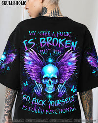 MY GIVE A F IS BROKEN SKULL WINGS ALL OVER PRINT - YHDU2111232