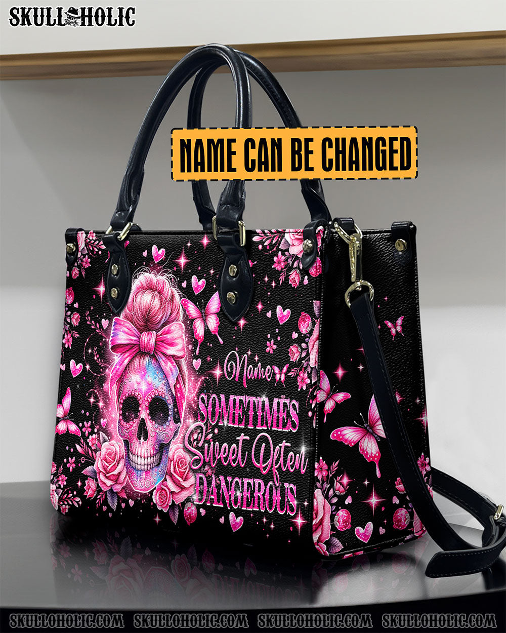 SOMETIMES SWEET OFTEN DANGEROUS LEATHER HANDBAG - TYTD1506241