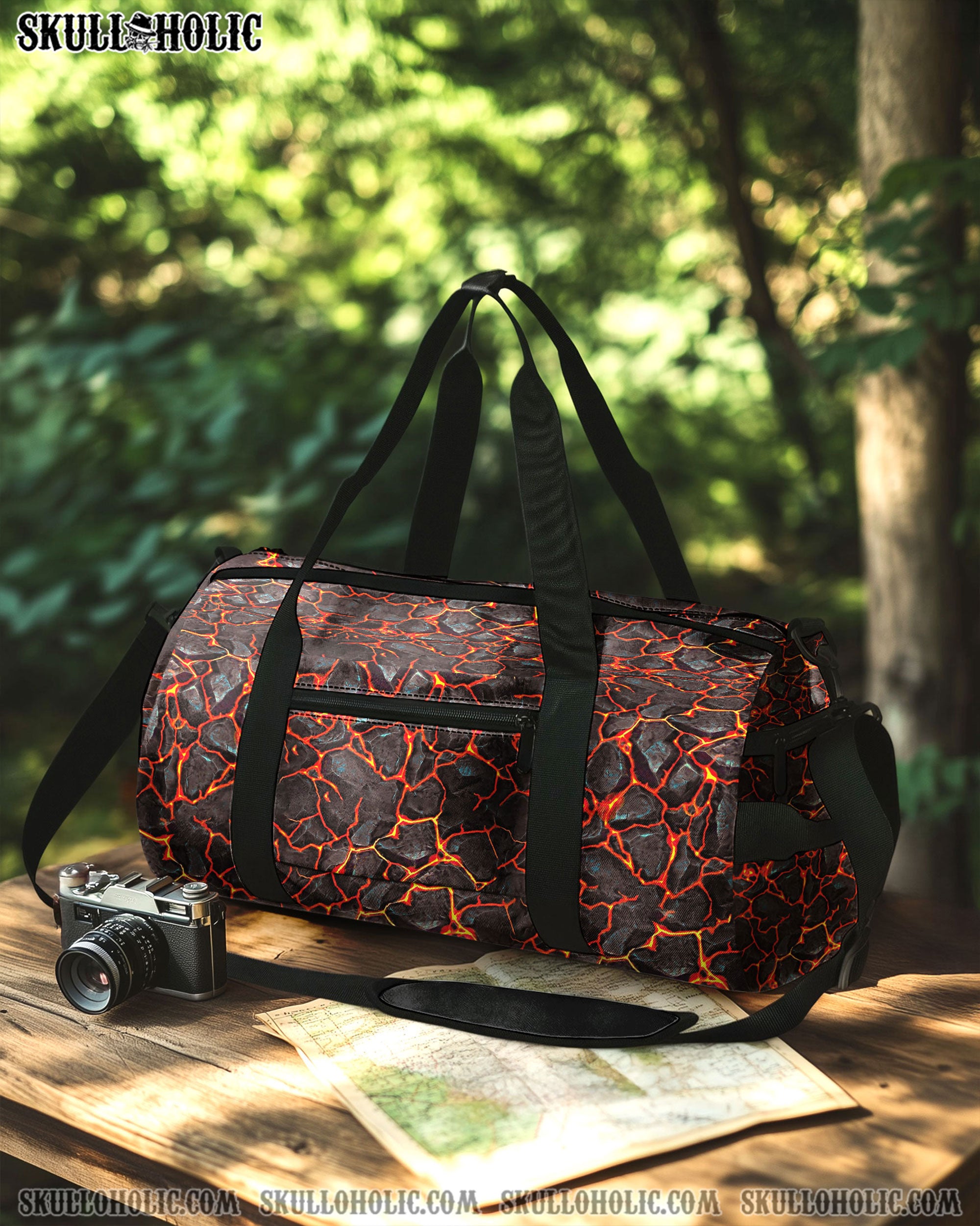 SKULL FIRE TRAVELLING BAG - YHHG2808254