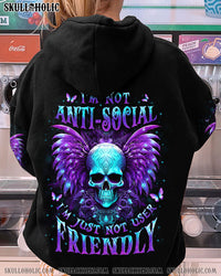 I'M NOT ANTI-SOCIAL MAD SKULL ALL OVER PRINT - YHLN2211233