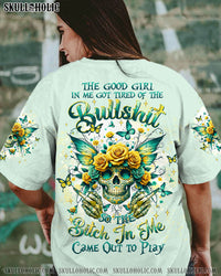 THE GOOD GIRL IN ME SUGAR SKULL WINGS ALL OVER PRINT - TLTW2811235