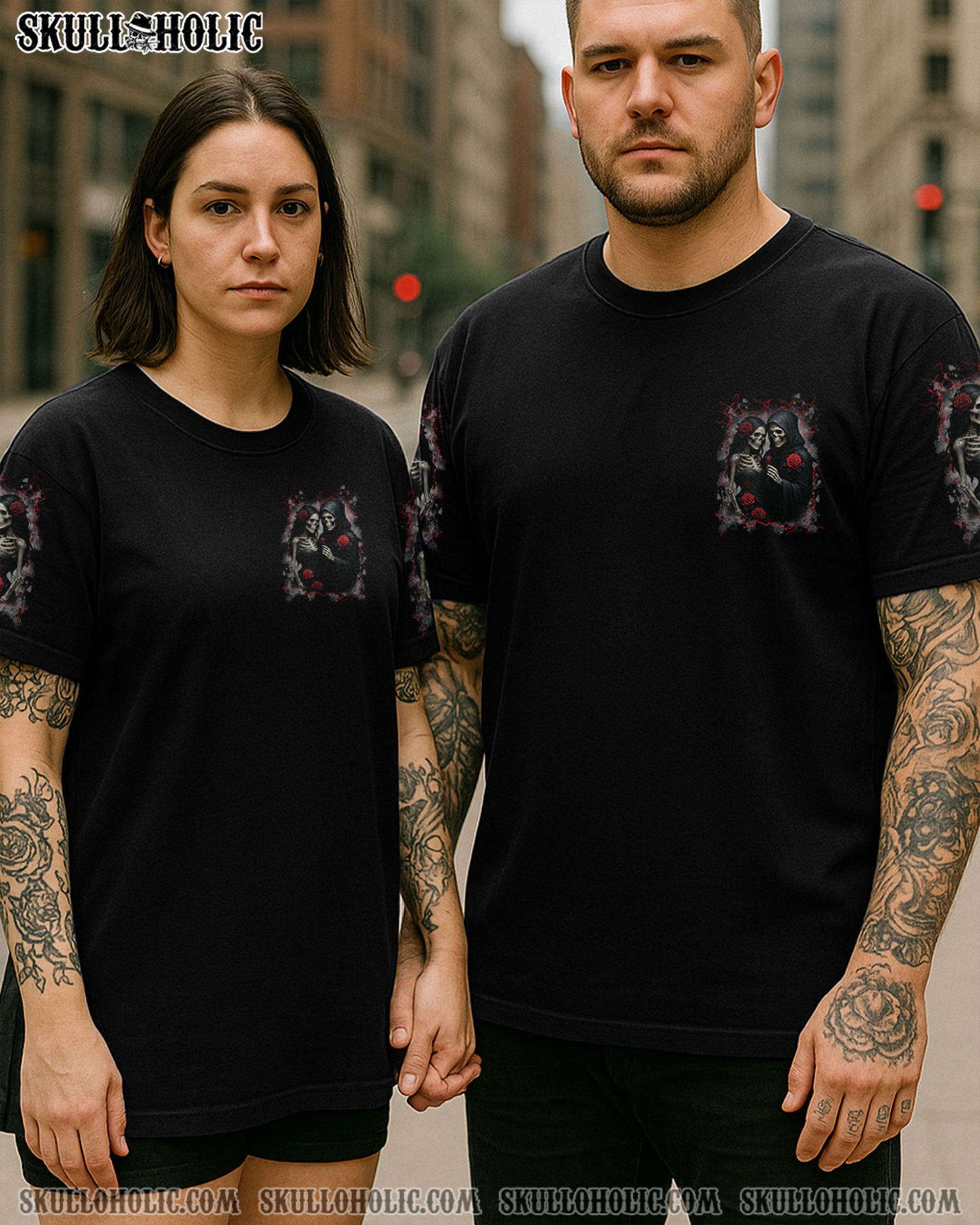 TILL DEATH DO US PART COUPLE ALL OVER PRINT - YHLN0408251