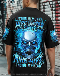 YOUR DEMONS HIDE UNDER YOUR BED SKULL ALL OVER PRINT - YHLN1711252
