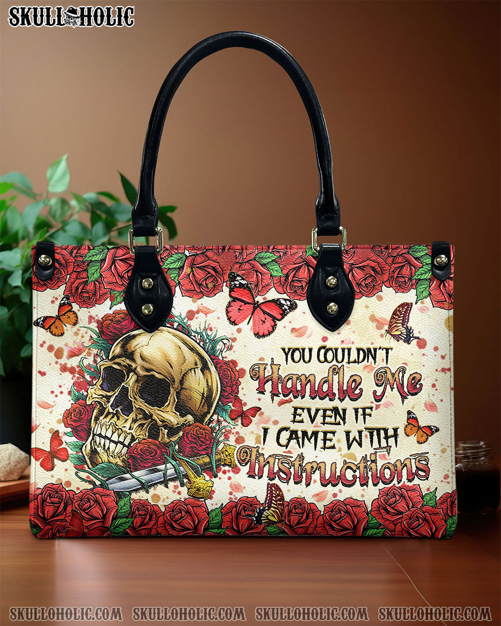 YOU COULDN'T HANDLE ME LEATHER HANDBAG - YHHN2507244