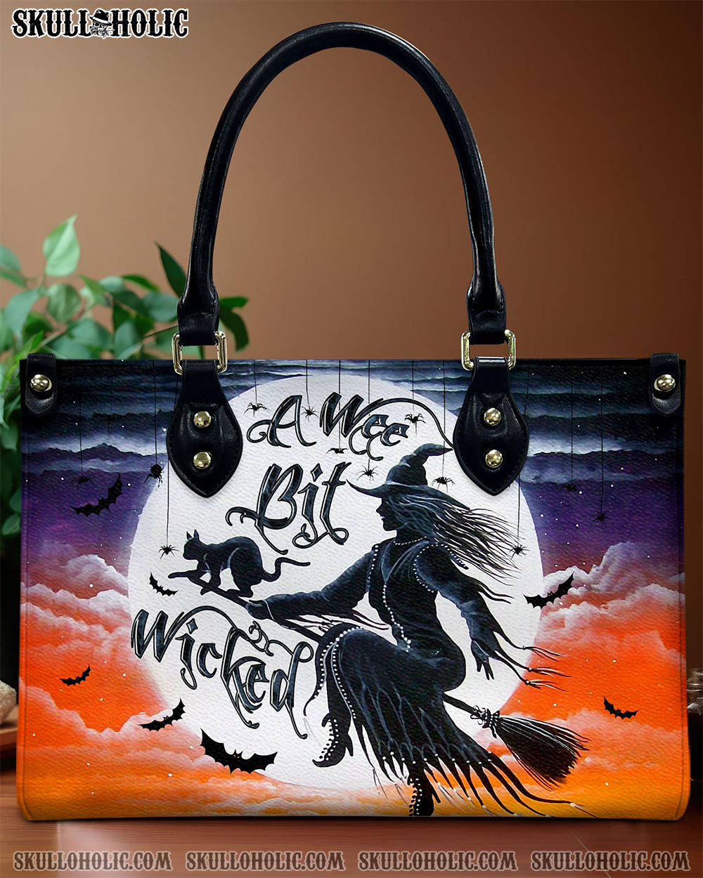 A WEE BIT WICKED HALLOWEEN LEATHER HANDBAG - YHLN1609244