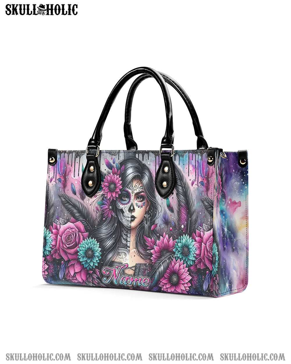 SKULL LADY LEATHER HANDBAG - YHLN0406242