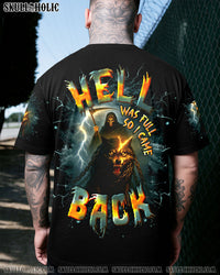 HELL WAS FULL SO I CAME BACK WOLF REAPER SKULL ALL OVER PRINT - TLTR2708253