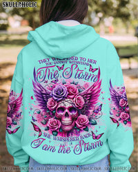 I AM THE STORM SKULL ROSE WINGS ALL OVER PRINT - TLNO2311232