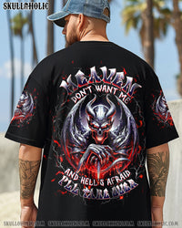 HEAVEN DON'T WANT ME SKULL DEMON ALL OVER PRINT - TLTW2008254