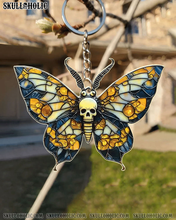GOTHIC SKULL BUTTERFLY  ORNAMENT & KEYCHAIN - YHLT1508254