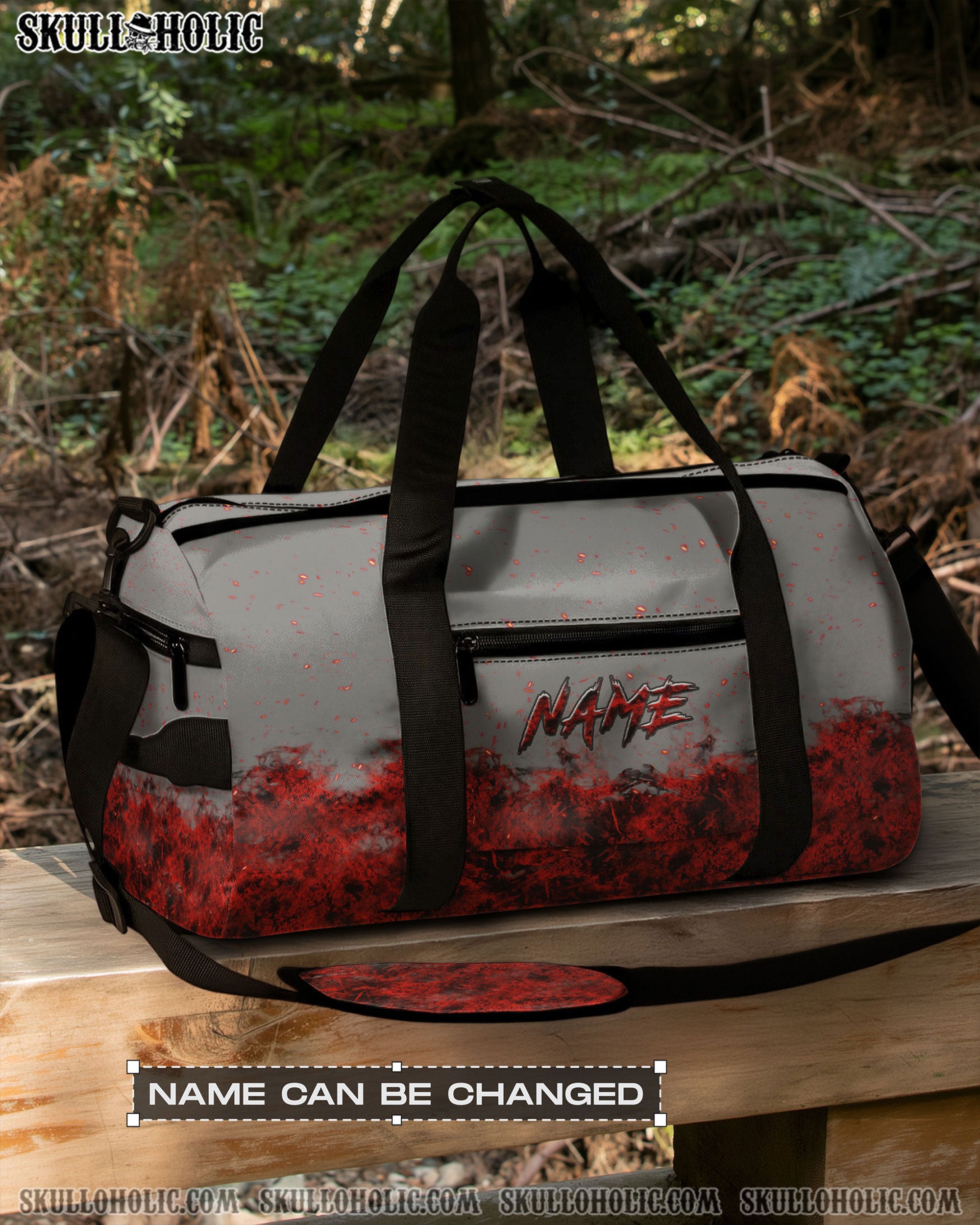 HELL WAS FULL SO I CAME BACK DEMON SKULL TRAVEL BAG - YHLN1208254
