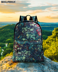 SKULLS AND SNAKES FLORAL BACKPACK - YHLT0708254