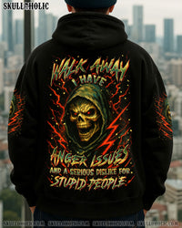 WALK AWAY I HAVE ANGER ISSUES SKULL ALL OVER PRINT - YHLN2507251