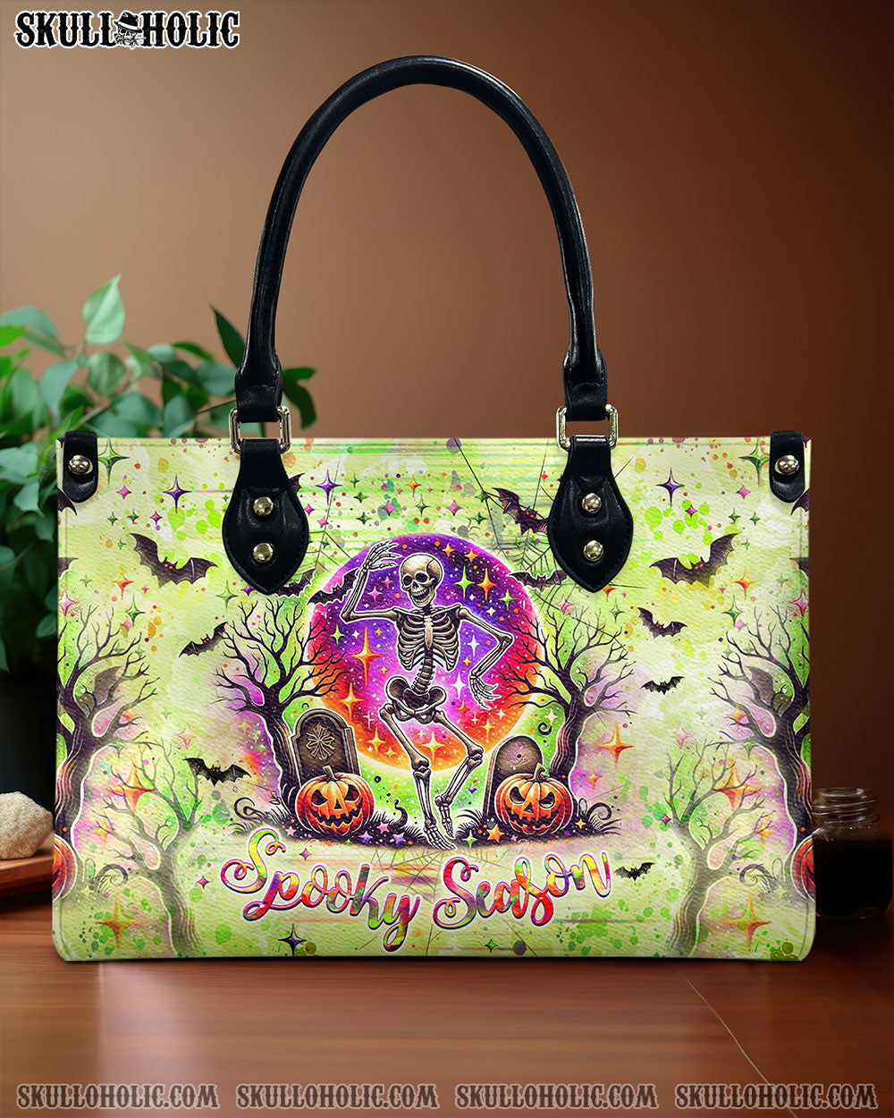 SPOOKY SEASON LEATHER HANDBAG - YHHG2008244