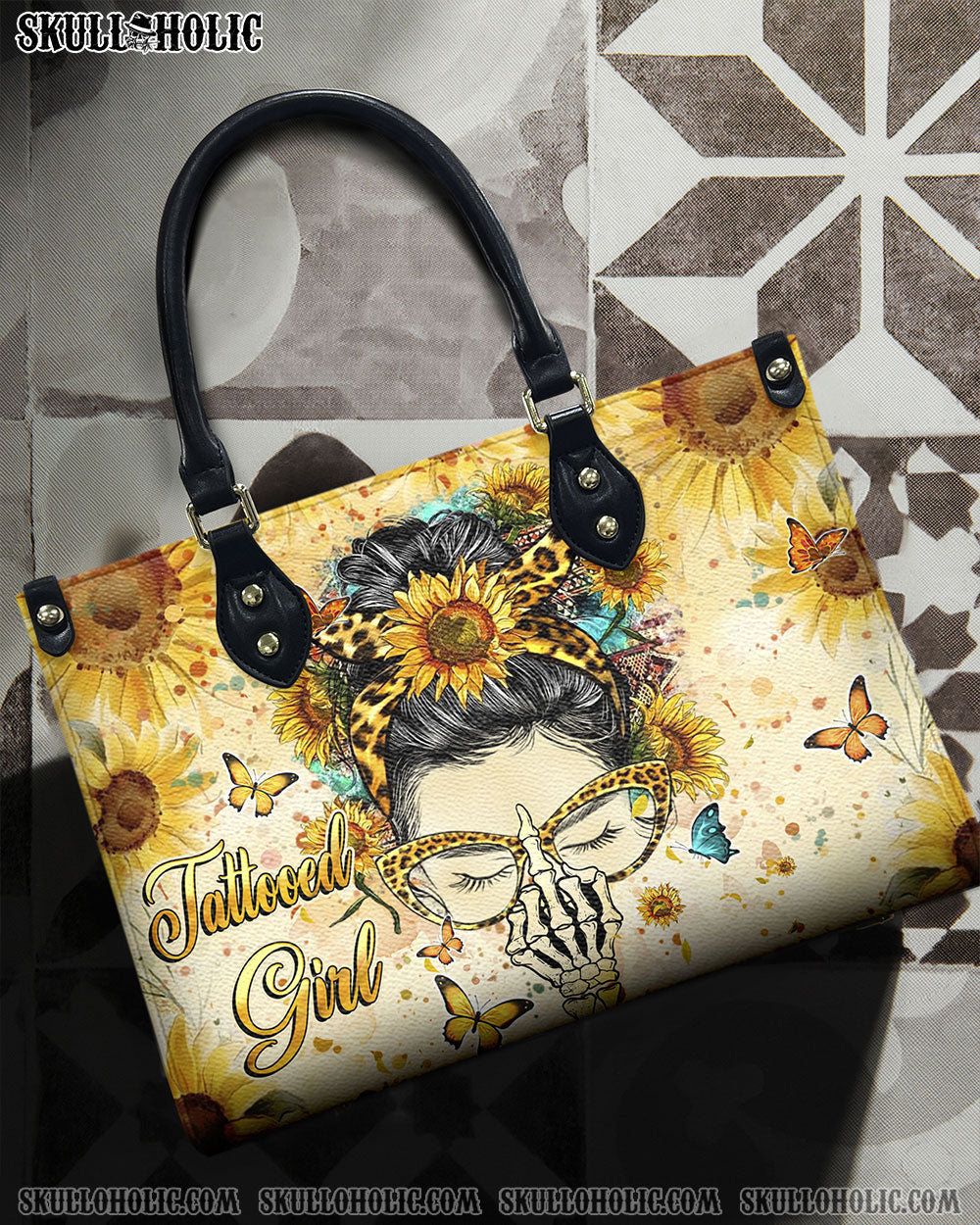 TATTOOED GIRL LEATHER HANDBAG - YHHN2211244