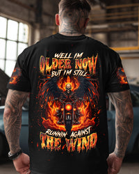 RUNNING AGAINST THE WIND BIKER SKULL ALL OVER PRINT - TLTW1007253