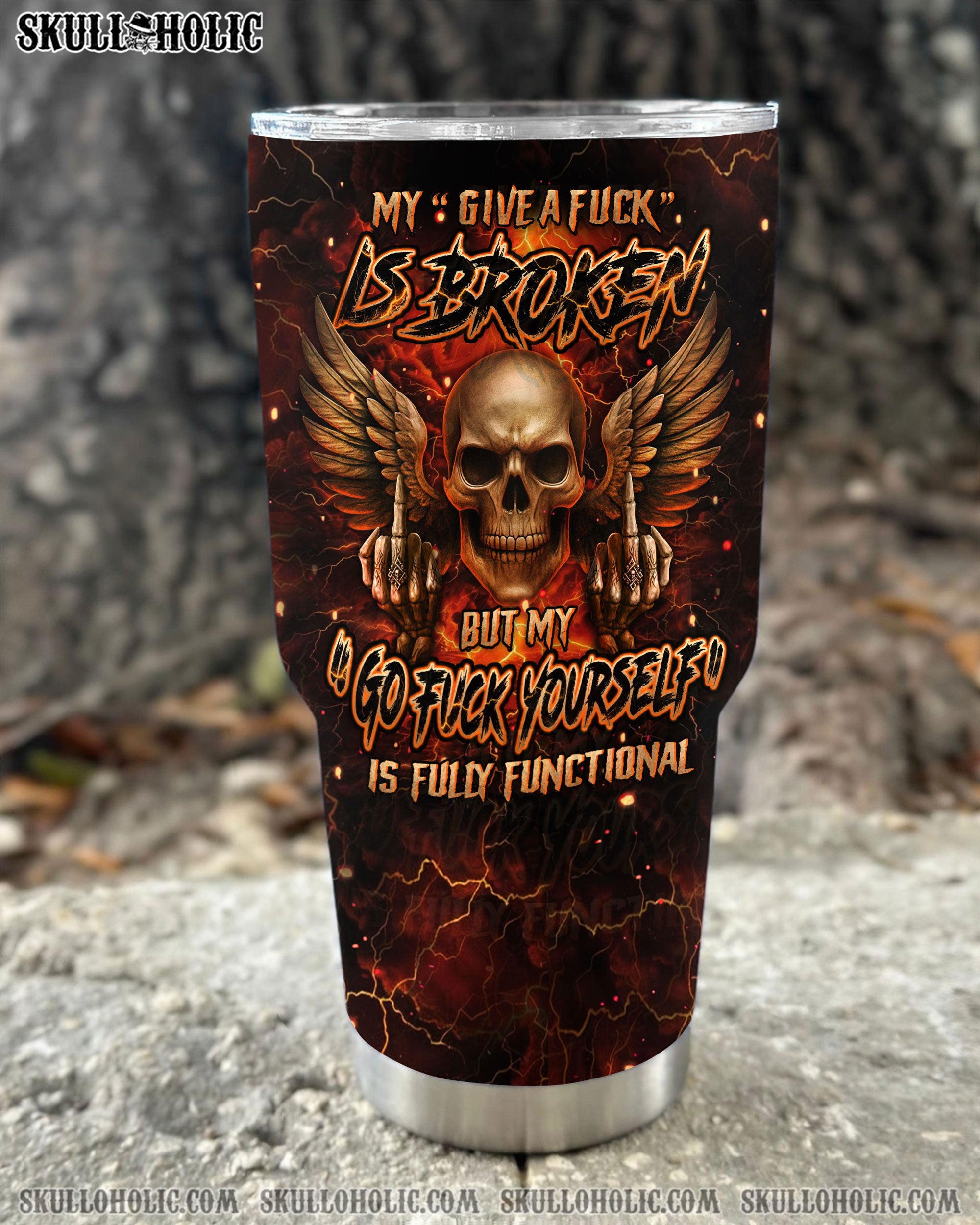 MY GIVE A F IS BROKEN TUMBLER - YHHN2508255
