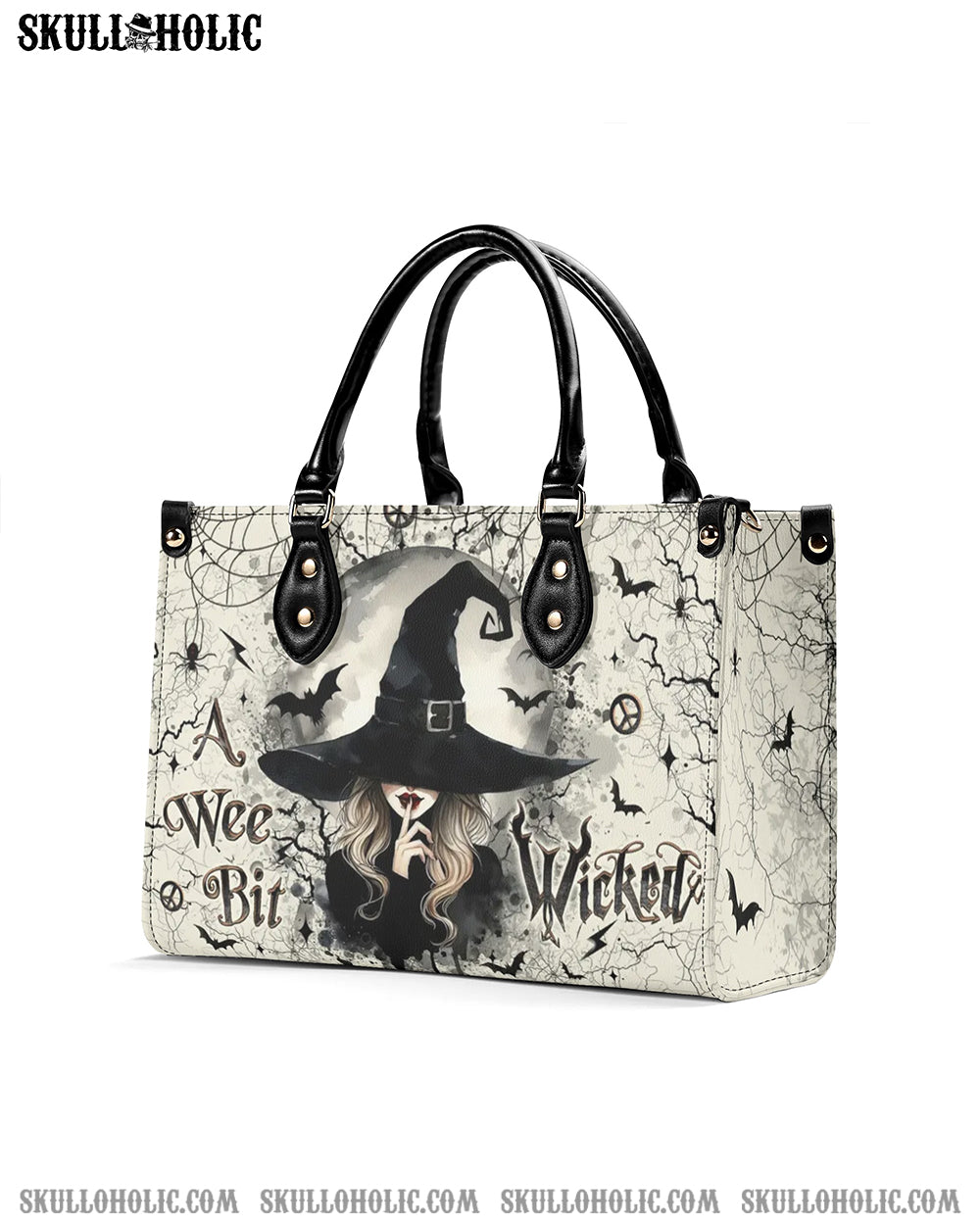 A WEE BIT WICKED HALLOWEEN LEATHER HANDBAG - YHLT1009244