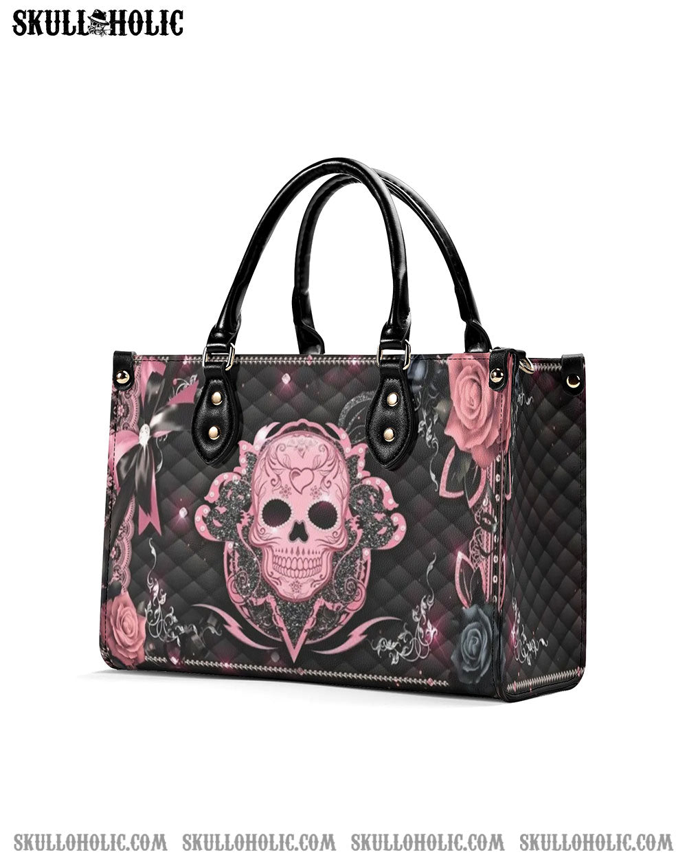 SUGAR SKULL LEATHER HANDBAG - YHDU2208244