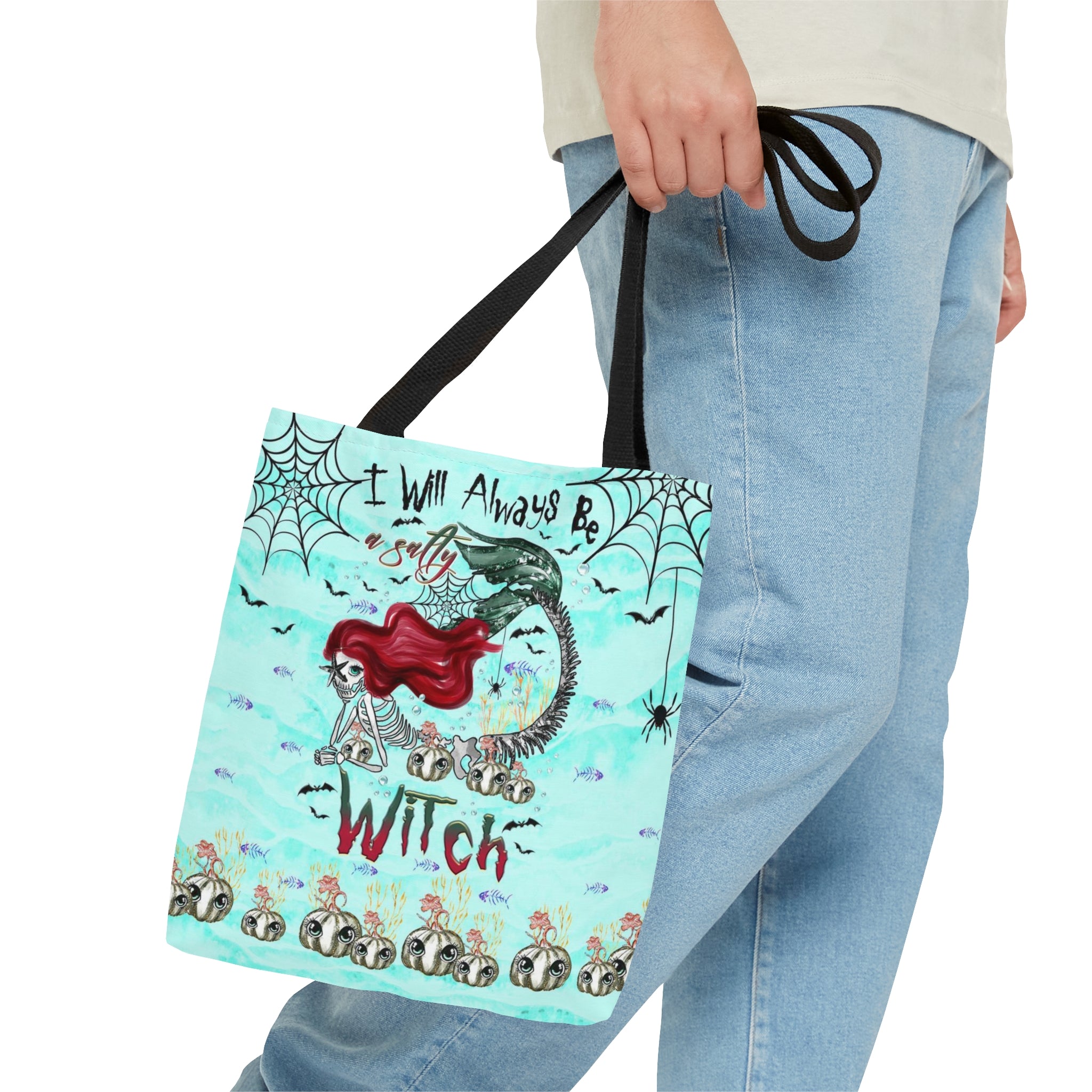 SALTY WITCH MERMAID HALLOWEEN TOTE BAG - TLTR2808237