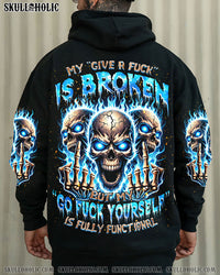 MY GIVE A F IS BROKEN SKULL ALL OVER PRINT - TLNZ1012241