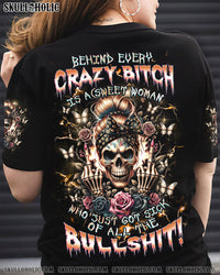 BEHIND EVERY CRAZY B SKULL ALL OVER PRINT - TLNZ2704241