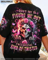 DON'T TRY TO FIGURE ME OUT SKULL ALL OVER PRINT - TLPQ2604245