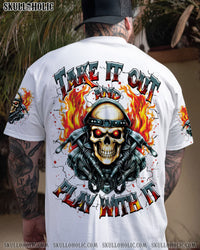 TAKE IT OUT AND PLAY WITH IT BIKER SKULL ALL OVER PRINT - TLNZ2807254