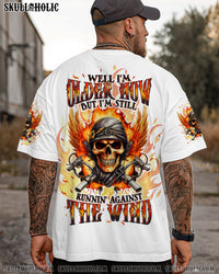 RUNNING AGAINST THE WIND BIKER SKULL ALL OVER PRINT - TLTW1107252