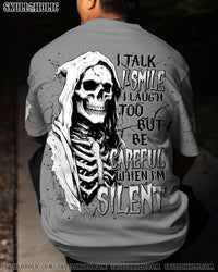 BE CAREFUL WHEN I'M SILENT SKULL REAPER ALL OVER PRINT  - TLNT0810253