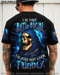 I'M NOT ANTI-SOCIAL MAD REAPER SKULL ALL OVER PRINT - YHHN0210252