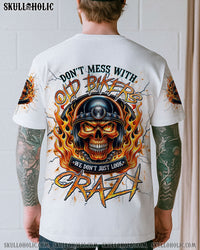 DON'T MESS WITH OLD BIKERS SKULL ALL OVER PRINT - TLNT3107253