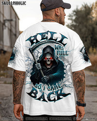 HELL WAS FULL SO I CAME BACK REAPER SKULL ALL OVER PRINT  - TLTW0108252