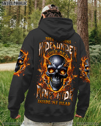 YOUR DEMONS HIDE UNDER YOUR BED FIRE SKULL ALL OVER PRINT - TLTW0212252