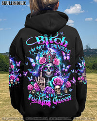 I'M THE F QUEEN LADY SKULL ROSE ALL OVER PRINT - TLTW0801241