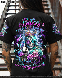 I'M THE F QUEEN LADY SKULL ROSE ALL OVER PRINT - TLTW1701241