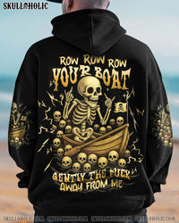 ROW ROW ROW YOUR BOAT SKELETON ALL OVER PRINT  - TLTW2706253