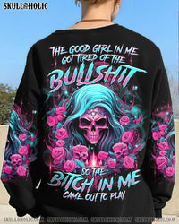 THE GOOD GIRL IN ME ROSE SKULL ALL OVER PRINT - TLTR1812231