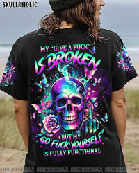 MY GIVE A F SKULL FLORAL ALL OVER PRINT - TLTW2811231