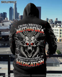 TREAD CAREFULLY MUTHAFUKA SKULL ALL OVER PRINT - TLNT1109254