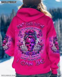 HOW HEARTLESS I CAN BE SKULL MESSY BUN  ALL OVER PRINT - TLNZ3112241