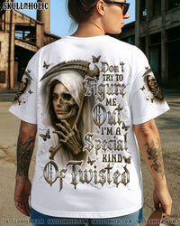 DON'T TRY TO FIGURE ME OUT SKULL HALF LADY ALL OVER PRINT - TLNO1010251